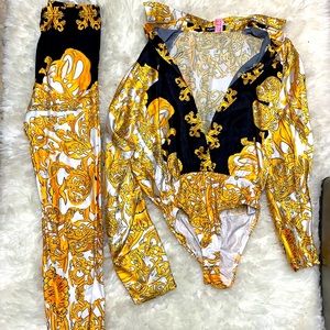 Modern two piece jump suit